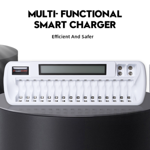 Caricabatteria ni-mh caricabatterie intelligente ZN1681C 1.2V 9v DC bianco Limno2 <span class=keywords><strong>carica</strong></span> <span class=keywords><strong>batteria</strong></span> <span class=keywords><strong>carica</strong></span> luminosa Usb 12 <span class=keywords><strong>Volt</strong></span> CE FCC ROHS PSE - Product Image 3