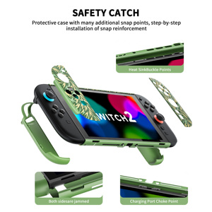 Étui de protection BJBT Série Briar, style ajouré doux au toucher, pour <span class=keywords><strong>Nintendo</strong></span> Switch 2, coque rigide en PC antichoc et anti-rayures - Product Image 2