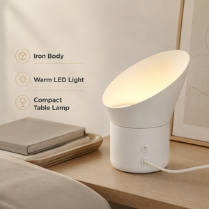 Lampe de table LED avec corps en fer, variateur tactile, lumière chaude, pour chambre à coucher, chevet, ambiance décorative, lot de deux - Product Image 2