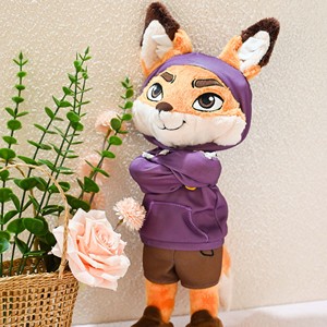 Mascotte NFC Aziendali Personalizzate, Peluche con Articolazioni Flessibili e Vestiti Rimovibili, Giocattolo di Peluche a Forma di <span class=keywords><strong>Volpe</strong></span> Cartoon - Product Image 4