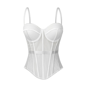 Elegante Corsetto Modellante e Sexy in Pizzo, Corsetto Floreale in Pizzo per <span class=keywords><strong>Donna</strong></span>, Abito da Sera Snellente, Top Modellante Corto per Feste in Discoteca - Product Image 4