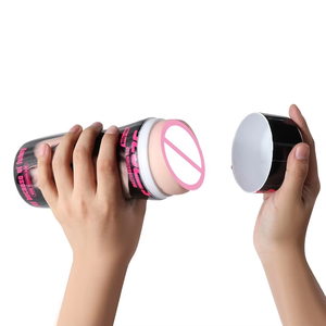 Echte Vagina Orale Masturbatie Cup Voor Mannen Mannelijke Masturbator Vibratie Pocket <span class=keywords><strong>Pussy</strong></span> Zaklamp Vorm Seksspeeltje Gemaakt Tpe Materiaal - Product Image 3