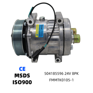 Compresseur de climatisation 4894306 504185596 550197, pompe de climatisation 24V pour camion Iveco - Product Image 1