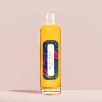 Venta al por mayor de lujo personalizado botella de aceite de oliva Vodka licor botella de vidrio alimentos aceite corcho para aceite