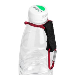 Gancho para botella de agua de aluminio, mosquetón tipo D de 10cm con correa para equipo de senderismo, uso en exteriores - Product Image 4