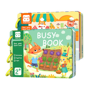 Grande <span class=keywords><strong>Libro</strong></span> Illustrato in Legno Silenzioso per Bambini 3-6 Anni, Educazione Precoce e Illuminazione Prescolare, Design con Velcro Resistente agli Strappi - Product Image 4