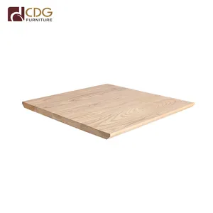 Square Coffee Fireproof Table Restaurant Dinning Wood Slab Table Top