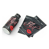 Étiquette thermorétractable en PVC imprimée en couleur, film d'emballage thermorétractable brillant en PVC, PET, PETG noir pour bouteille