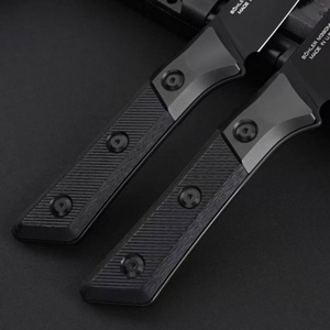 Couteau à steak MT de haute qualité en alliage de titane TC4 + manche en fibre de carbone, couteau de camping en acier M390, couteau de poche personnalisable OEM - Product Image 4