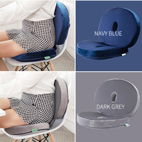 Coussin de siège ergonomique en mousse à mémoire de forme orthopédique, soutien lombaire 2-en-1, lavable et personnalisable, pour le soulagement de la douleur (vente en gros)