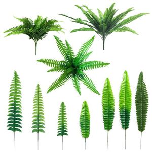 Factory Sale Silk boston Fern Plant <strong>Wall</strong> <strong>Decoration</strong> Green <strong>Leaves</strong> Artificial Fern - Product Image 1