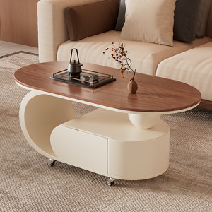 Juego de <span class=keywords><strong>Mesa</strong></span> de Centro Moderna para Sala de Estar con Almacenamiento, Estilo Crema, <span class=keywords><strong>Decorativa</strong></span>, de <span class=keywords><strong>Alta</strong></span> Calidad para el Hogar - Product Image 2