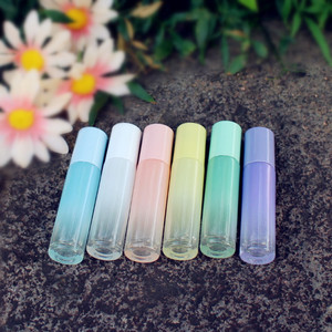 ขวดน้ำหอมแบบโรลออน 5 มล. 10 มล. ขวดแก้วน้ำมันหอมระเหยทรงกระบอก สีไล่ระดับ ป้องกันการรั่วซึม - Product Image 6