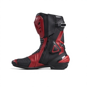 Chaussures de course en cuir pour moto, cuir de vache véritable de qualité supérieure, chaussures de moto, bottes de course automobile, bottes de moto à tige longue - Product Image 3