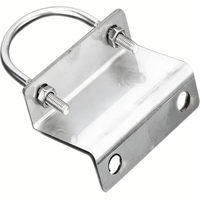 Collier de fixation en U pour tuyau, en acier inoxydable antirouille, pour la construction de pipelines de gaz, support de tuyau en U pré-assemblé