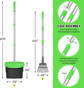 Köpek <span class=keywords><strong>Pooper</strong></span> <span class=keywords><strong>Scooper</strong></span> uzun sap ağır <span class=keywords><strong>Pooper</strong></span> <span class=keywords><strong>Scooper</strong></span> büyük orta küçük köpekler için döner Bin & <span class=keywords><strong>Metal</strong></span> tırmık çanta eki ile - Product Image 5