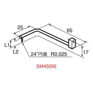 เครื่องวัดความหยาบ Accretech รุ่น Stylus Dm45090 หัววัดทรงกรวย 24 องศา R0.025 สำหรับการวัดพื้นผิว - Product Image 1