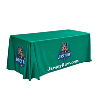 Nappe de Table en Spandex à impression personnalisée, couverture de dessus de Table en Polyester avec Logo