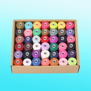 Kit de hilo de coser de poliéster 40/2 de 42 colores, 1000 yardas cada uno para coser <span class=keywords><strong>y</strong></span> bordar <span class=keywords><strong>a</strong></span> <span class=keywords><strong>mano</strong></span> - Product Image 1