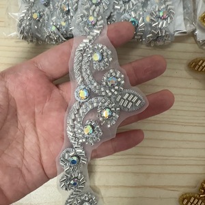 Nuevo Adorno de Encaje con Cuentas y Pedrería Estilo Victoriano Vintage 2026 para Vestidos de Novia, Fajas, Mangas y <span class=keywords><strong>Tocados</strong></span> - Product Image 5