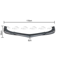 Olotdi Nouvelle Lame de Pare-chocs Avant en Fibre de Carbone Noire de Haute Qualité, Aileron Séparateur de Taille Personnalisée pour Mercedes-Benz Classe C W204 C63