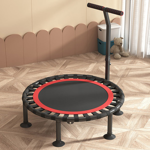 Mini <span class=keywords><strong>trampoline</strong></span> pliable, durable, écologique, pour enfants et adultes, avec main courante réglable, bandes élastiques silencieuses, pieds à ventouses, capacité de charge de <span class=keywords><strong>300</strong></span> lb - Product Image 5