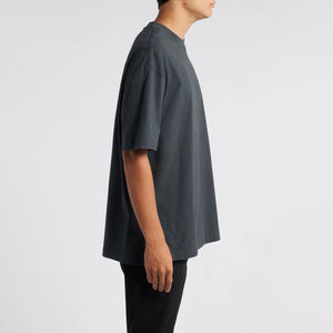 Camisetas Gráficas Personalizadas al por Mayor, de Algodón Premium, Corte Cuadrado, Estilo Holgado, Estampado en Serigrafía, Hombros Caídos, para Hombre - Product Image 3