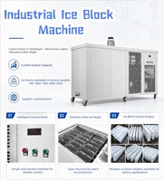Machine à fabriquer des briques de glace industrielles 500 kg, machine à blocs de glace commerciale, machine à glace à vendre de bonne qualité pour une large application
