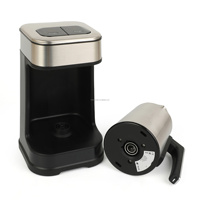 Cafetera Eléctrica Portátil de Acero Inoxidable de 700W, Diseño Anti-Quemaduras en Seco, Cafetera Turca