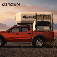 Coque courte à lit plat d'expédition en fibre de verre 4x4 pour camion extérieur camping-car auvent boîte à glissière remorques de voyage tout-terrain en Australie