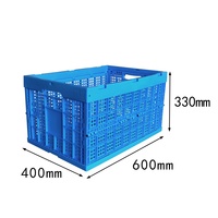 Boîte de rangement logistique en plastique maillé pliable, empilable, recyclable, résistante et écologique pour une utilisation multifonctionnelle