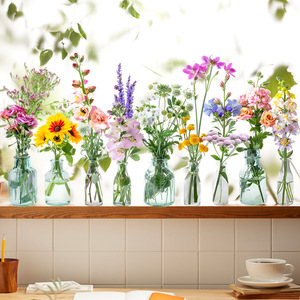 Adesivo <span class=keywords><strong>per</strong></span> Finestre 3D a Forma di Margherita Viola della Fabbrica Yanxi, Stampa UV Ecologica, Durevole, Riutilizzabile, Rimovibile, Statico - Product Image 1