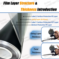 Film de confidentialité mat anti-choc 9H, feuille A4 pour machine laser, protection d'écran anti-espion et anti-reflet, matière première OEM ODM