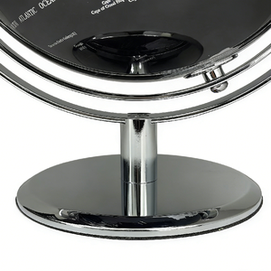 Globo Terráqueo Metálico Moderno Negro y Plateado de 8 Pulgadas (20 cm) con Soporte Universal, Decoración para Oficina y Hogar, Educación Geográfica - Product Image 4