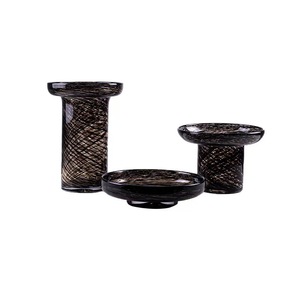 แจกันตั้งโต๊ะสไตล์โมเดิร์น ดีไซน์บล็อกสีสันสดใส แจกันแก้วขนาดเล็ก ขายส่งแจกันแก้วสำหรับตกแต่งบ้าน - Product Image 1