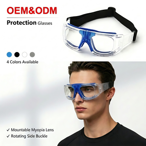 Gafas Deportivas de Baloncesto Unisex con Lentes Anchas, Marco de TPE y PC, Hebilla Lateral Giratoria, Forro Desmontable, Compatible con Miopía, Multicolor, OEM ODM - Product Image 1