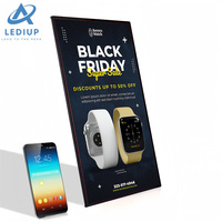 LEDIUP Ultrathin LED Snap Frame Advertise glass Menu Board Screen Poster Display Light box Fast Food Restaurant Store Decoration