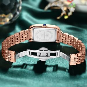 <span class=keywords><strong>Montre</strong></span> à Quartz de luxe pour dames <span class=keywords><strong>montre</strong></span>-bracelet <span class=keywords><strong>en</strong></span> acier inoxydable étanche diamant lumineux pour femmes 30mm diamètre du cadran alliage de verre - Product Image 3