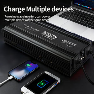 <span class=keywords><strong>Convertisseur</strong></span> d'énergie <span class=keywords><strong>12V</strong></span> 24V CC vers CA <span class=keywords><strong>220V</strong></span> Onduleur à onde sinusoïdale pure 3000W pour voiture VR Camion Système solaire Hors réseau Énergie domestique - Product Image 2