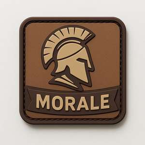 3DシリコーンゴムVelcro Morale PVCパッチカスタム戦術パッチ工場卸売高品質 - Product Image 1