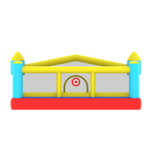Château gonflable avec toboggan en tissu Oxford enduit de PVC et polyester, avec piscine à balles, pour une utilisation dans les parcs, les garages et les cours arrière - Product Image 2