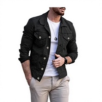 Blouson Bomber Décontracté Homme Été Européen et Américain, 100% Coton Respirant, Coupe Slim, Col Montant