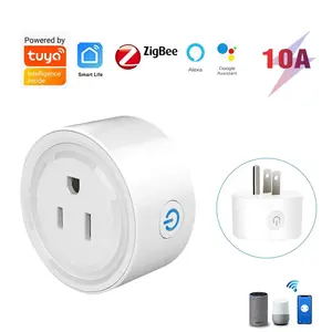 Akıllı ev aksesuarları WiFi abd Plug Tuya APP uzaktan kumanda zamanlayıcı anahtarı akıllı soket Wifi soket tak 10A AC 100 240V