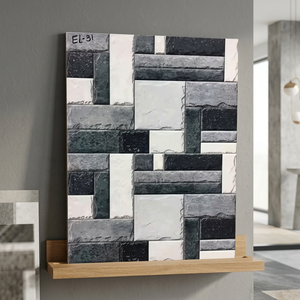 Carreaux muraux en céramique numérique effet pierre sablée 30x60 cm, finition mate, design 3D en relief pour extérieurs de maison - Product Image 3