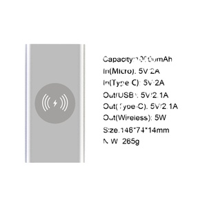 <span class=keywords><strong>Prix</strong></span> usine 10000mAh Sans Fil Chargeur de <span class=keywords><strong>Batterie</strong></span> <span class=keywords><strong>Externe</strong></span> De Banque de Puissance Sans Fil De Recharge Powerbank Pour iPhone11 X <span class=keywords><strong>Samsung</strong></span> Huawei - Product Image 2