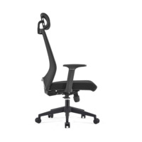 Chaise de soutien lombaire avec appui-tête réglable chaise de bureau ergonomique à dossier haut