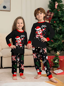 Pijamas Navideños Familiares a Juego, Camiseta de Manga Larga con Estampado de Papá Noel, Pantalones, Conjuntos de Pijamas <span class=keywords><strong>para</strong></span> Dormir - Product Image 3