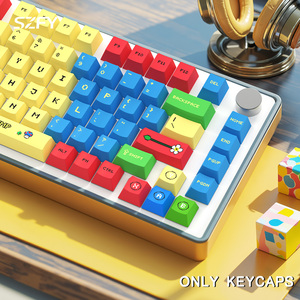 Teclas PBT para Consola de Juegos Retro, 135 Teclas, Perfil Cherry, Juego de Teclas Personalizadas con Sublimación de Tinta, Teclas Vintage para Juegos - Product Image 5
