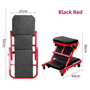 Siège de réparation automobile pliable de 36 pouces, banc de travail, chaise à roulettes, lit de réparation automobile, entretien, mécanicien, atelier, tabouret, outil - Product Image 4