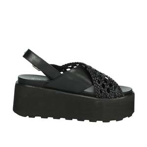 Sandalias de Plataforma con Tiras Negras para Mujer, Diseño Cult - Product Image 4
